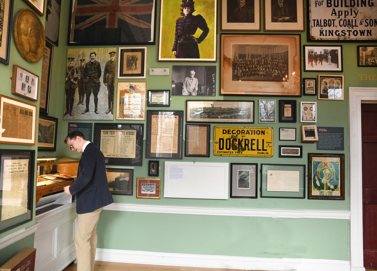 Daryl Hendley Rooney, with items from the Brother Allen collection. Picture: Moya Nolan Daryl Hendley Rooney, with items from the Brother Allen collection. Picture: Moya Nolan