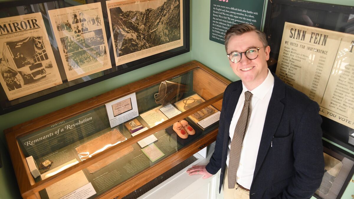 Daryl Hendley Rooney with items from the Brother Allen collection. Picture: Moya Nolan Daryl Hendley Rooney with items from the Brother Allen collection. Picture: Moya Nolan