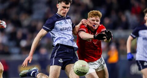 Donách Magee takes a shot despite Padraic Tinnelly 1/4/2026