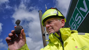 The Danish flagship Dannebroge sank during the Battle of Copenhagen in 1801 (AP)