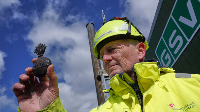 The Danish flagship Dannebroge sank during the Battle of Copenhagen in 1801 (AP)