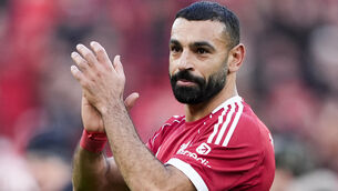 <p>Mohamed Salah will leave Liverpool in the summer. Pic: Peter Byrne/PA</p>