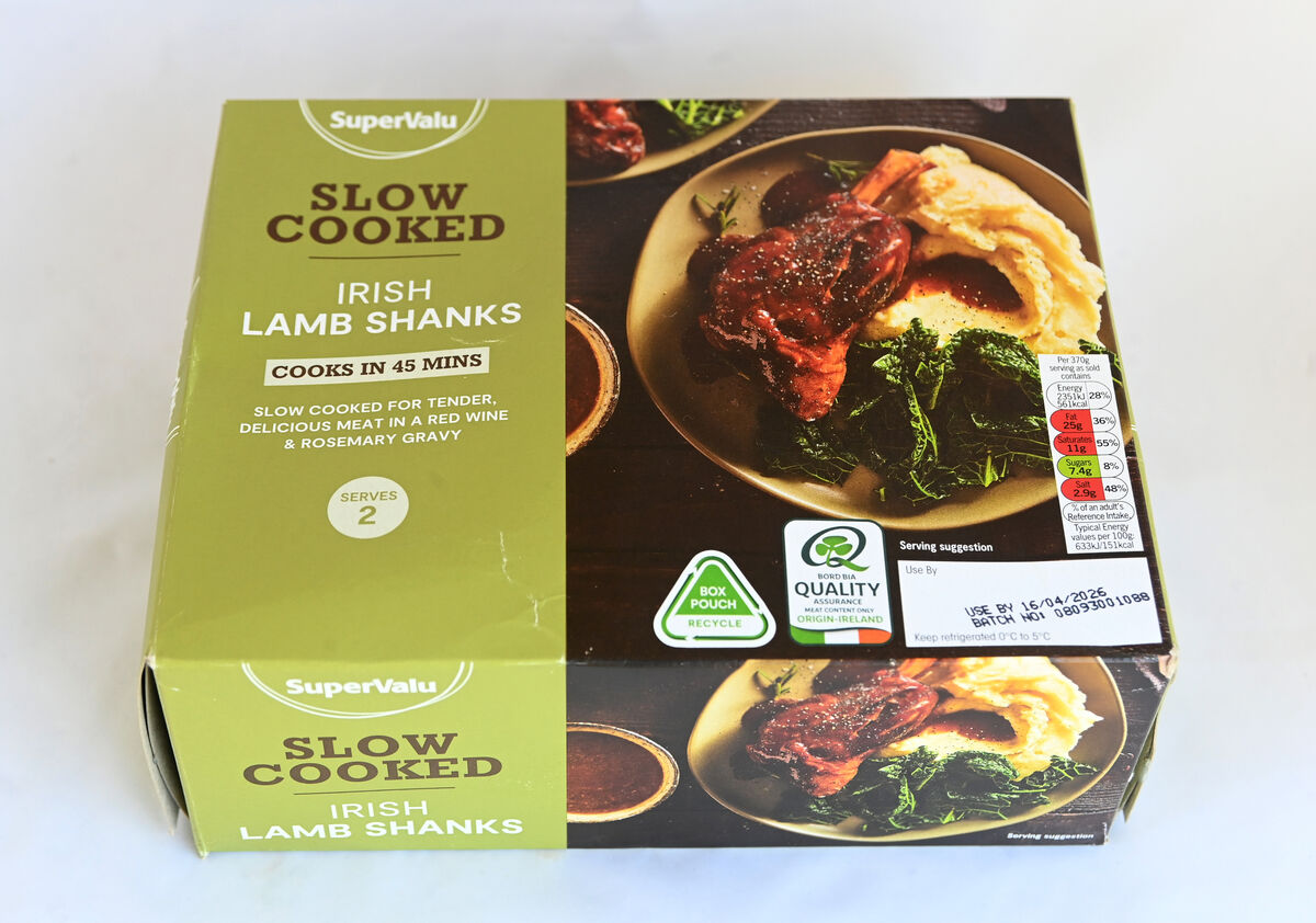 SuperValu Slow-cooked Irish lamb shanks 750g €10.99