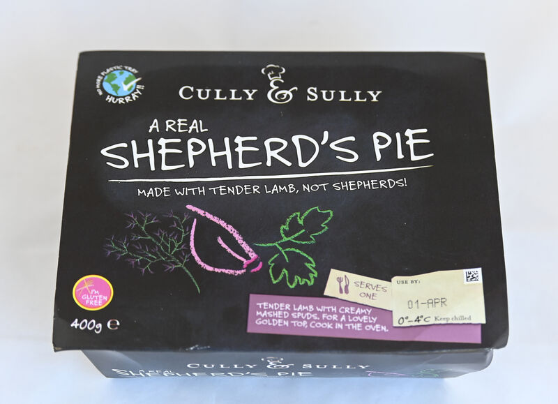 Cully & Sully Shepherd’s Pie 400g €4.99 Cully & Sully Shepherd’s Pie 400g €4.99