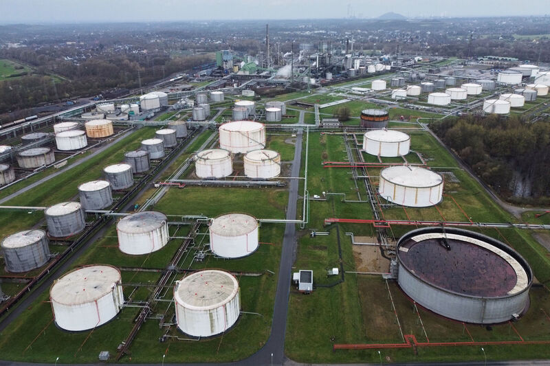 Big oil tanks are pictured in front the BP refinery in Gelsenkirchen, one of the biggest fuel producers in Germany, Wednesday, March 11, 2026. (AP Photo/Martin Meissner) Big oil tanks are pictured in front the BP refinery in Gelsenkirchen, one of the biggest fuel producers in Germany, Wednesday, March 11, 2026. (AP Photo/Martin Meissner)