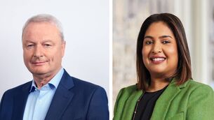 <p>Gary Britton and Shruthi Chindalur, new board members with Irish Residential Properties REIT. </p>