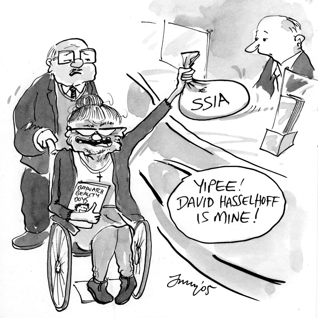 A 2005 cartoon depicting maturing SSIA accounts and what people would spend the money on. File picture A 2005 cartoon depicting maturing SSIA accounts and what people would spend the money on. File picture