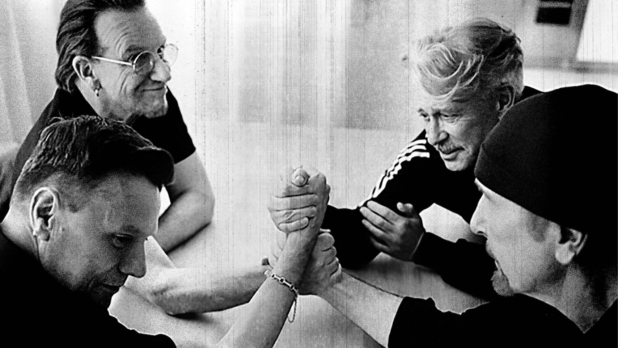A recent image of U2, who've just released a new EP entitled Easter Lily. Picture: Anton Corbijn  