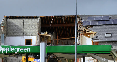 Explosion at Donegal service station