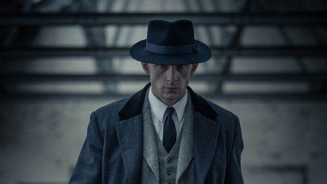 <p>Jamie Bell as Duke Shelby (Ben Blackall/BBC)</p>