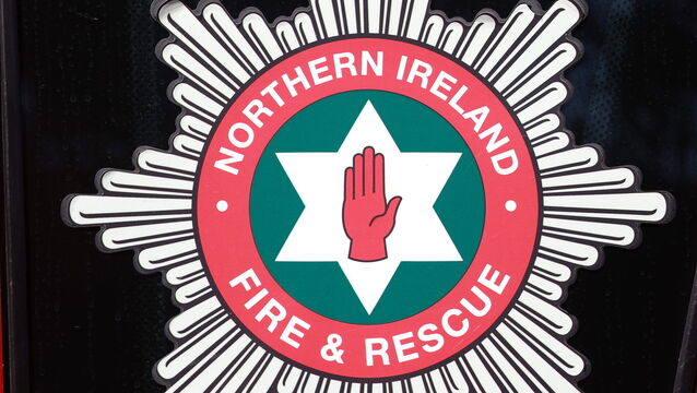 <p>Around 300 sheep were moved out of the shed while efforts continued to extinguish the fire (PA)</p>