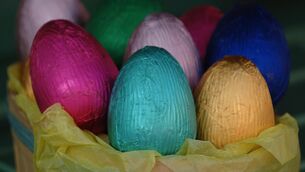 <p>In large families, children could end up with multiple gifts of eggs. The dietitian advised saving these for a rainy day. File photo: Fiona Hanson/PA</p>