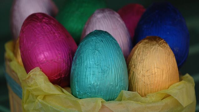 <p>In large families, children could end up with multiple gifts of eggs. The dietitian advised saving these for a rainy day. File photo: Fiona Hanson/PA</p>