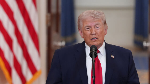 <p>US president Trump made a 20-minute address about the Iran war from the White House on Wednesday in Washington which was was devoid of detail and full of the usual hyperbole. Picture: Alex Brandon/ AP</p>