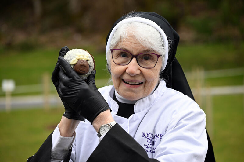 Sr Genevieve: 'When I went back to Australia I was looking for moulds for chocolate with my sister. I wanted to get one of the frogs but she set me straight and told me it had to be a chocolate sheep.' Sr Genevieve: 'When I went back to Australia I was looking for moulds for chocolate with my sister. I wanted to get one of the frogs but she set me straight and told me it had to be a chocolate sheep.'
