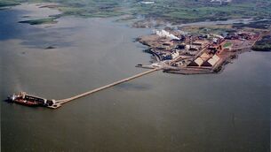 <p>The Aughinish Alumina Refinery on the Shannon Estuary near Foynes Co Limerick.</p>