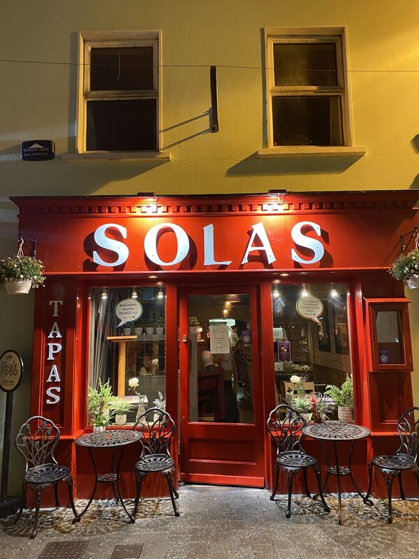Solas is a bijou little venue specialising in small plates Solas is a bijou little venue specialising in small plates