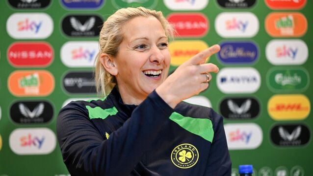 <p>POINT THE WAY: Head coach Carla Ward during a Republic of Ireland women squad announcement media conference at the FAI Headquarters in Abbotstown. Pic: Stephen McCarthy/Sportsfile</p>