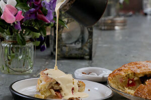 Easter Garden Rhubarb Pie