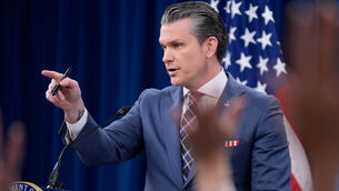 <p>Defense Secretary Pete Hegseth speaks to members of the media during a press briefing at the Pentagon in Washington, Thursday, March 19, 2026. (AP Photo/Manuel Balce Ceneta)</p>