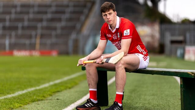 <p>BEFORE THE STORM: Rob Downey, Cork hurler, at the Munster championship launch at Semple Stadium. Pic: INPHO/Morgan Treacy</p>