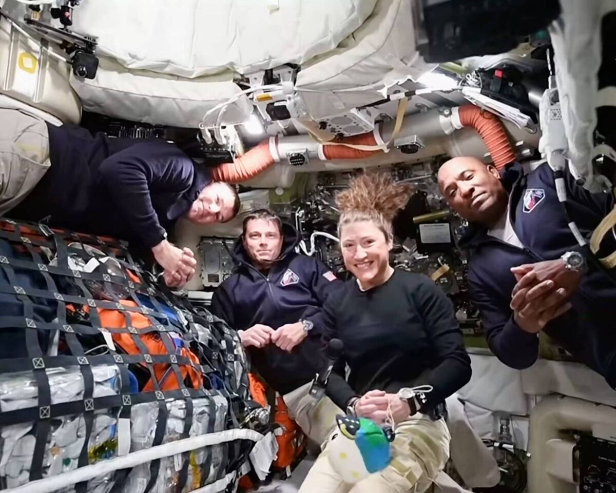 The Artemis II crew, from left: Jeremy Hansen, commander Reid Wiseman, Christina Koch and Victor Glover.