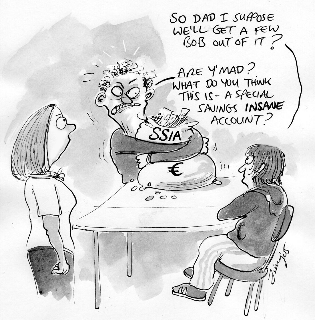 SSIA vs new savings plan: what lessons from the Celtic Tiger era mean for today’s investors. Jim Barry illustration. SSIA vs new savings plan: what lessons from the Celtic Tiger era mean for today’s investors. Jim Barry illustration.