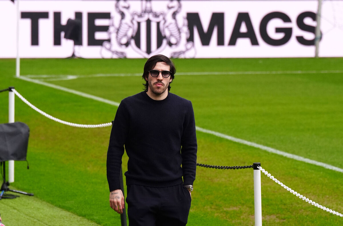 Sandro Tonali, along with Anthony Gordon and Tino Livramento, could be on his way out in the summer. Pic: Owen Humphreys/PA Sandro Tonali, along with Anthony Gordon and Tino Livramento, could be on his way out in the summer. Pic: Owen Humphreys/PA