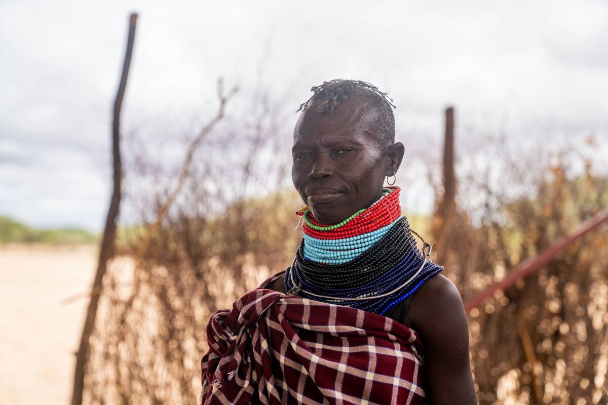Nakoromwae Lochuch Ejore, 46, said two of her 20 goats had died since the start of the latest drought. 