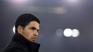 <p>Arsenal manager Mikel Arteta during the Emirates FA Cup, quarter-final match.</p>