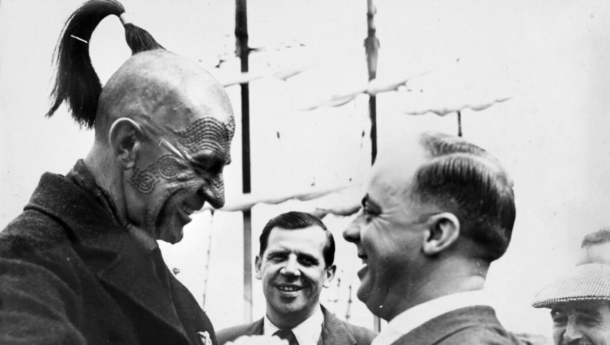 Friedrich von Ledebur who played Queequeg in 'Moby Dick' greeting award-winning photographer Roy Hammond who worked for the 'Cork Examiner' in the last century. Friedrich von Ledebur who played Queequeg in 'Moby Dick' greeting award-winning photographer Roy Hammond who worked for the 'Cork Examiner' in the last century.