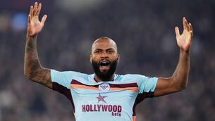 <p>Brentford's Igor Thiago celebrates. Brentford are set to replace Hollywood Bets as their front of shirt sponsor.  Nine clubs have yet to secure front-of-shirt commercial deals as a Premier League ban on shirt advertising by gambling companies nears. Picture: John Walton/PA Wire.</p>