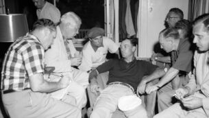 <p>FOOTSTEPS OF GIANTS: Ben Hogan in the locker room during the 1954 Masters Tournament at Augusta National. Rory McIlroy will inherit Hogan's locker in the Champions locker room. Pic: Augusta National/Getty Images</p> <p>FOOTSTEPS OF GIANTS: Ben Hogan in the locker room during the 1954 Masters Tournament at Augusta National. Rory McIlroy will inherit Hogan's locker in the Champions locker room. Pic: Augusta National/Getty Images</p>