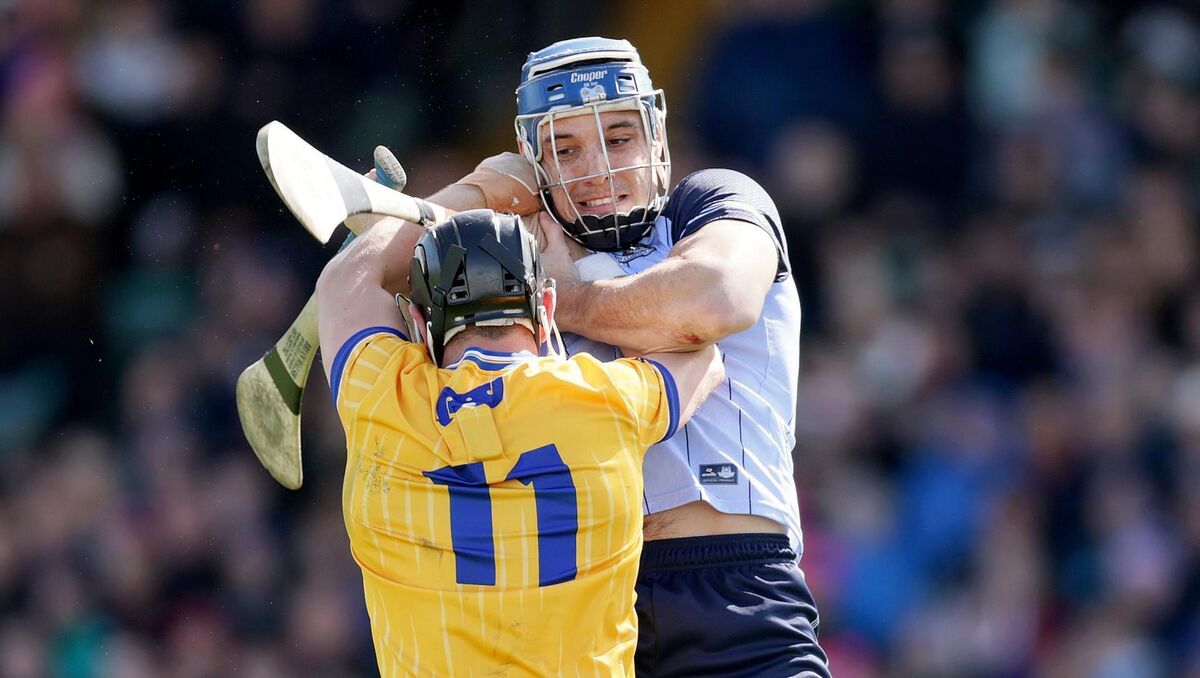 Tempers flare during the game between Dublin's Eoghan O'Donnell and David Reidy of Clare. Pic: ©INPHO/Laszlo Geczo Tempers flare during the game between Dublin's Eoghan O'Donnell and David Reidy of Clare. Pic: ©INPHO/Laszlo Geczo