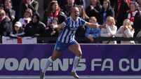 Arsenal v Brighton and Hove Albion - Adobe Women's FA Cup - Quarter Final - Mangata Developments Stadium