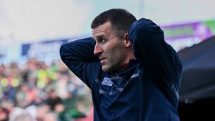 <p>Cork manager Ben O'Connor before the Allianz Hurling League Division 1A final. Pic: Ben McShane/Sportsfile</p>