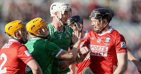 Tempers flare during the game between Kyle Hayes and Damien Cahalane 5/4/2026