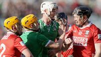 Tempers flare during the game between Kyle Hayes and Damien Cahalane 5/4/2026