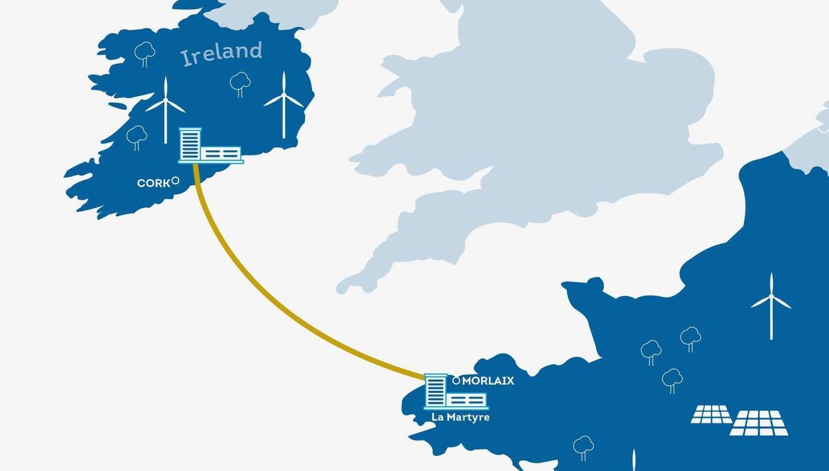 Work is underway on the €1bn 575km subsea Celtic Interconnector electricity link between Youghal in Cork and Brittany in France. File picture Work is underway on the €1bn 575km subsea Celtic Interconnector electricity link between Youghal in Cork and Brittany in France. File picture