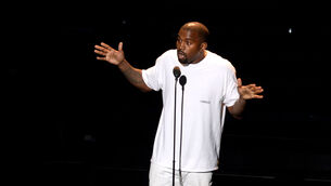 <p>Kanye West on stage during the show at the MTV Video Music Awards 2016, Madison Square Garden, New York City (PA)</p>