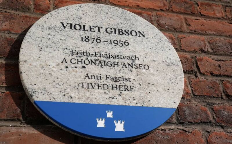 A plaque marking the place when Violet Gibson lived at No 12, Merion Square, Dublin. Picture: Plaques Of Dublin A plaque marking the place when Violet Gibson lived at No 12, Merion Square, Dublin. Picture: Plaques Of Dublin