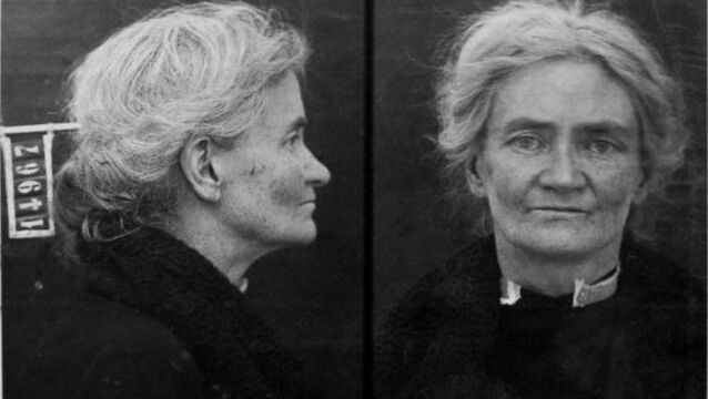 <p>Official prison photos of Violet Gibson, taken by Italian authorities after her arrest 100 years ago.</p>