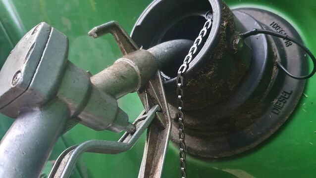 <p>Tax is paid at a much cheaper rate for marked gas oil, or green diesel. It can be used for farming purposes, but not on road vehicles, and is dyed green to deter its misuse. Picture: Rachel Martin</p>