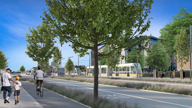 <p>When the emerging preferred route was published last year, concerns were raised about a light rail system sharing the notoriously busy Wilton Rd with cars and buses. Picture: LuasCork.ie</p>