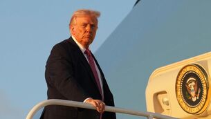 <p>It was the second time in less than a week that the president had scheduled time to directly deliver ​his message on Iran to the public. Picture: AP Photo/Mark Schiefelbein.</p>