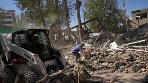 Workers remove debris at Tehran’s Sharif University of Technology complex that Iranian authorities say was hit early Monday by a US-Israeli strike (Francisco Seco/AP) Workers remove debris at Tehran’s Sharif University of Technology complex that Iranian authorities say was hit early Monday by a US-Israeli strike (Francisco Seco/AP)