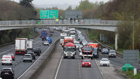 Lorries and tractors converge in Dublin to protest against fuel prices