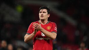 <p>HARRY HOUDINI: Harry Maguire has signed a new contract to stay at Manchester United (Martin Rickett/PA)</p>