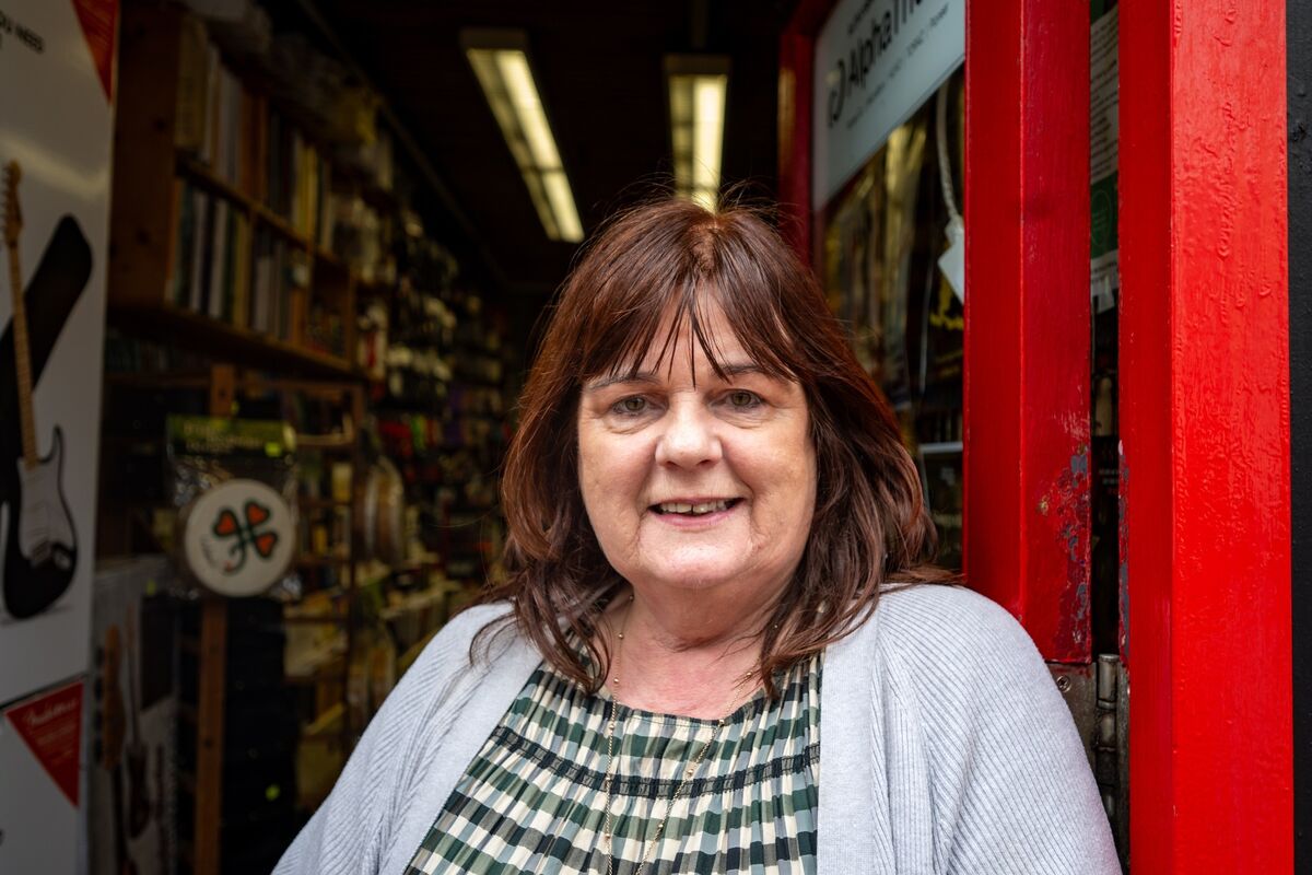 Pro Musica shop manager Eileen 'D' Dennehy. Picture: Chani Anderson