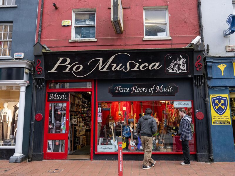 Pro Musica on Oliver Plunkett Street, Cork. Picture: Chani Anderson Pro Musica on Oliver Plunkett Street, Cork. Picture: Chani Anderson